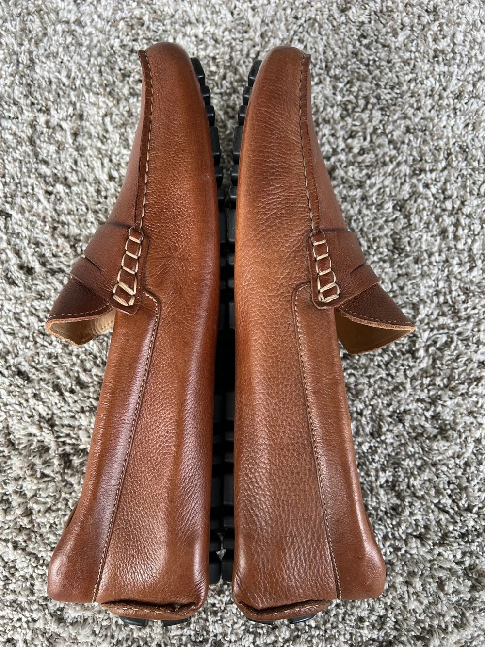 Nordstrom Men's Cody Driving Loafer in Tan Brown Size 13